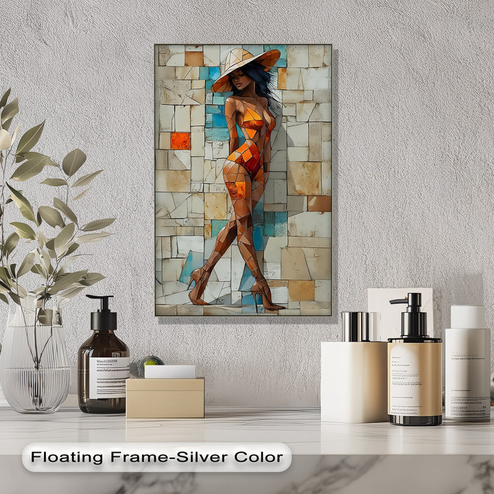 Mosaic Muse – Erotic Canvas Print