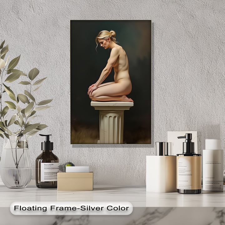 Quiet Reverie – Classical Nude Canvas Wall Art | Oversized Wall Art