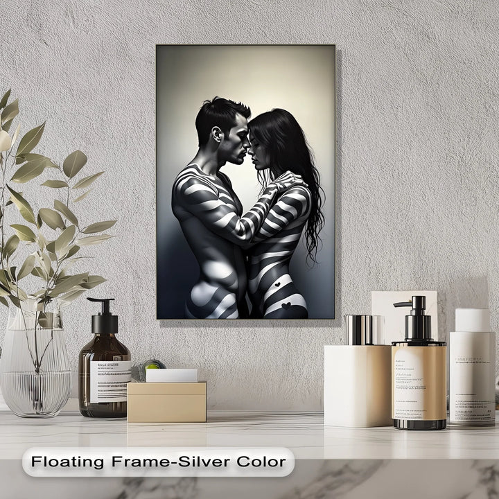 Stripes of Passion – Erotic Canvas Print