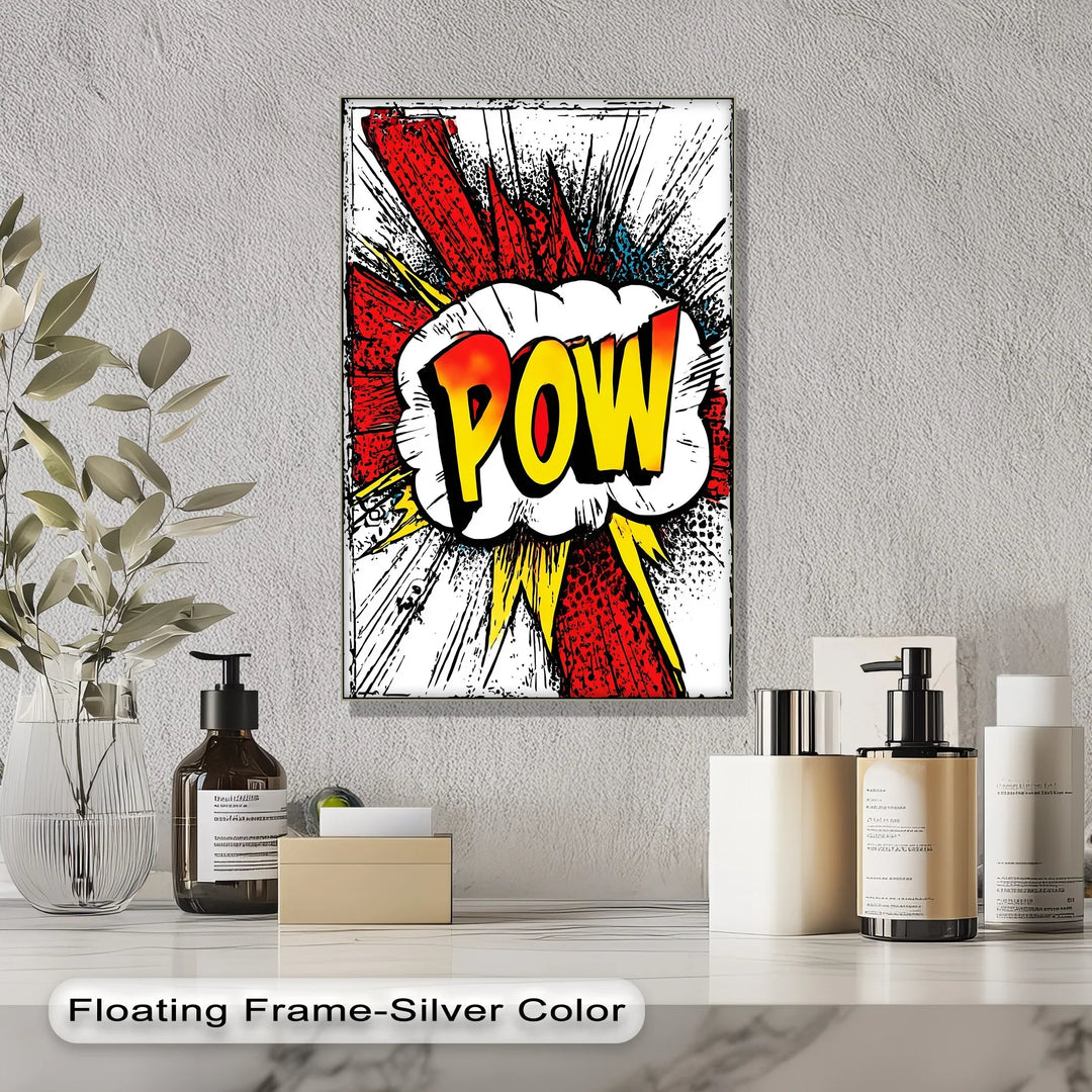 Comic Burst – POW! Retro Pop Art Inspirational Canvas Print