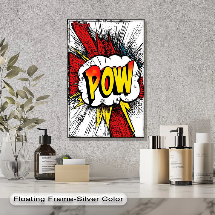 Comic Burst – POW! Retro Pop Art Inspirational Canvas Print