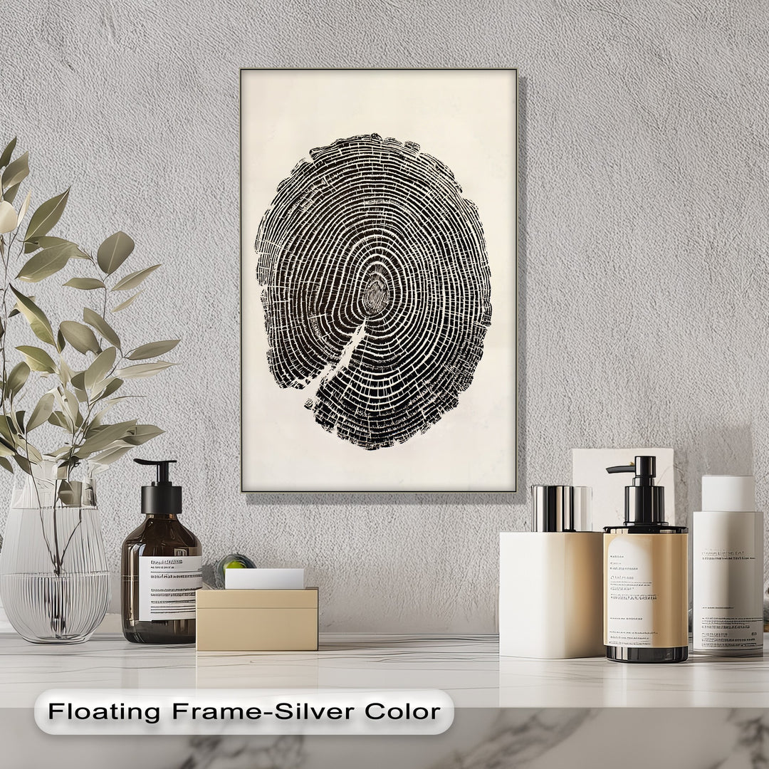 Showing the realistic detail of the wood grain, this minimalist tree ring canvas print offers one of the best canvas prints for a striking modern wall art piece.