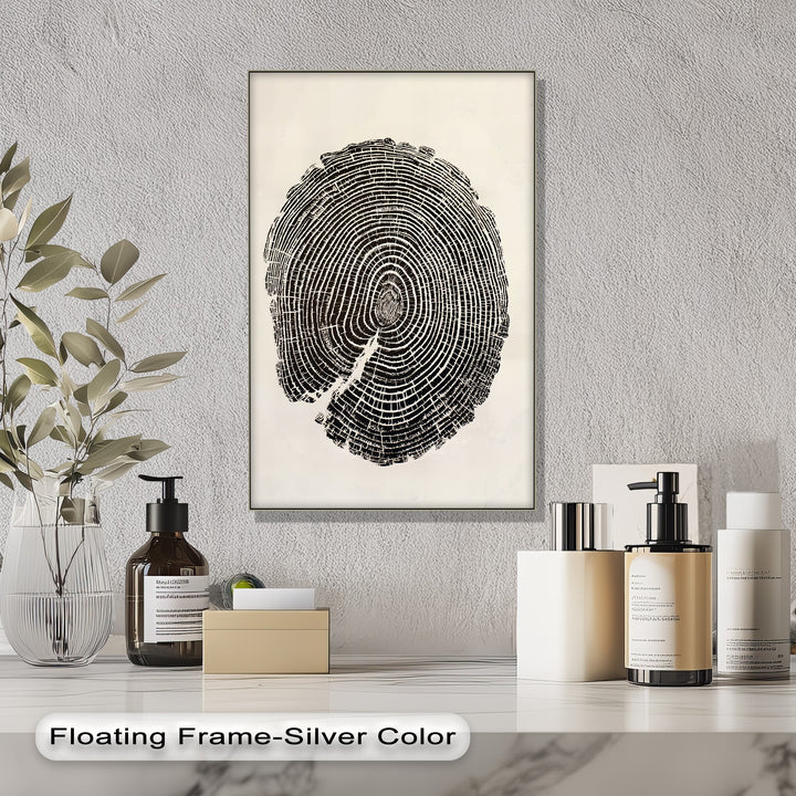 Showing the realistic detail of the wood grain, this minimalist tree ring canvas print offers one of the best canvas prints for a striking modern wall art piece.