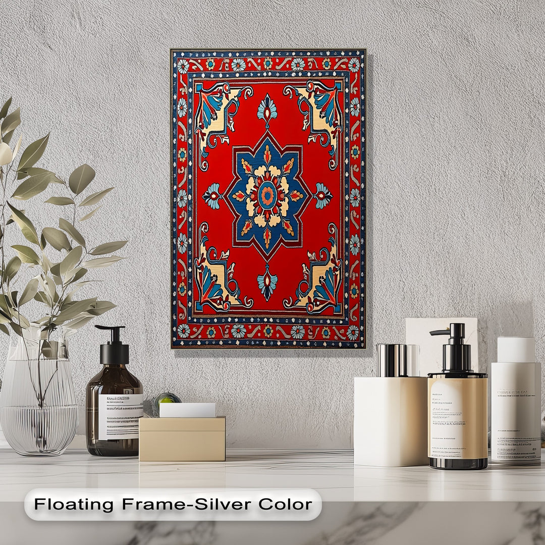 Royal Blossom Embrace – Persian Canvas Print