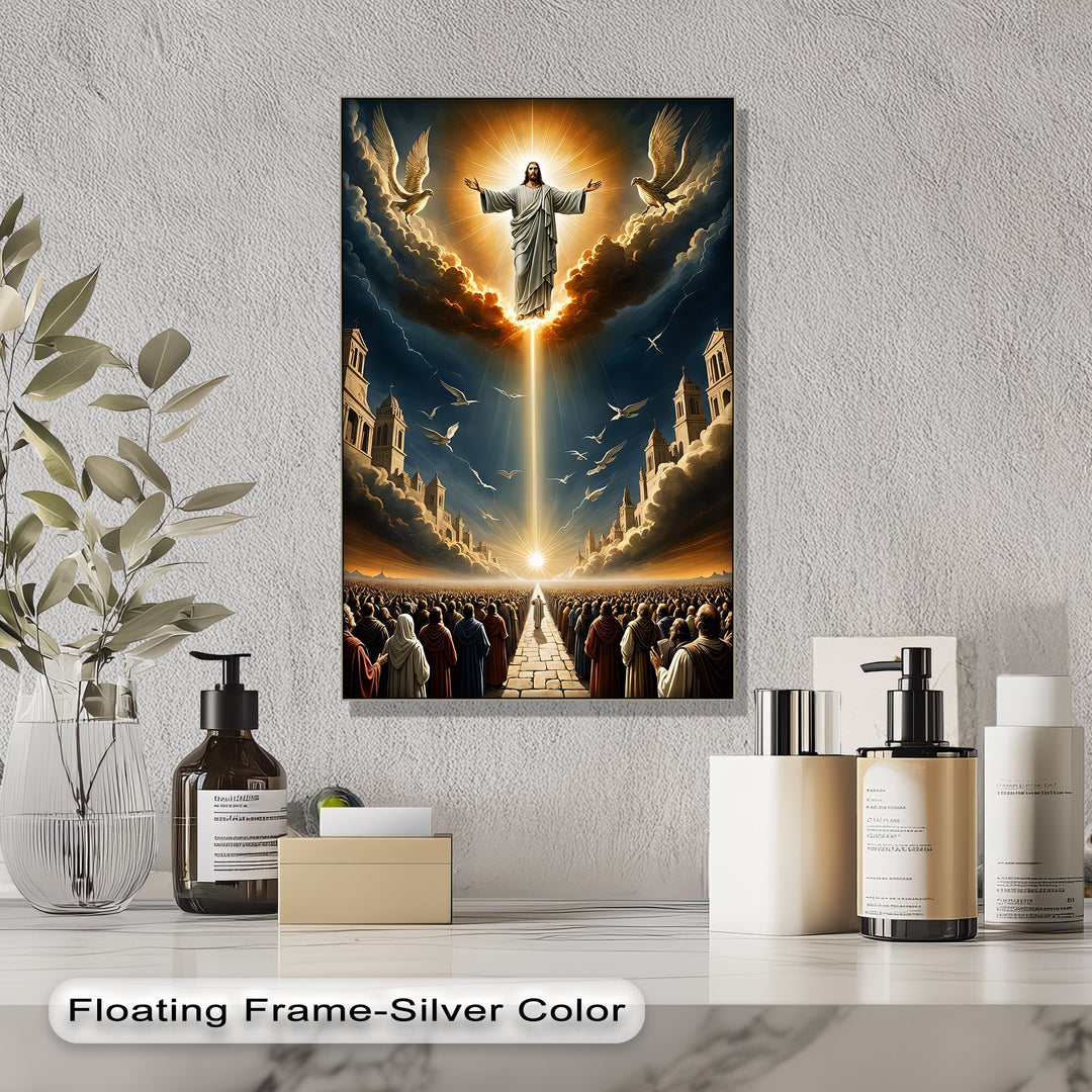 The Ascension of Christ – Radiant Biblical Canvas Wall Art