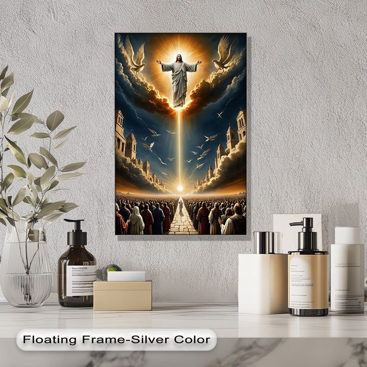 The Ascension of Christ – Radiant Biblical Canvas Wall Art