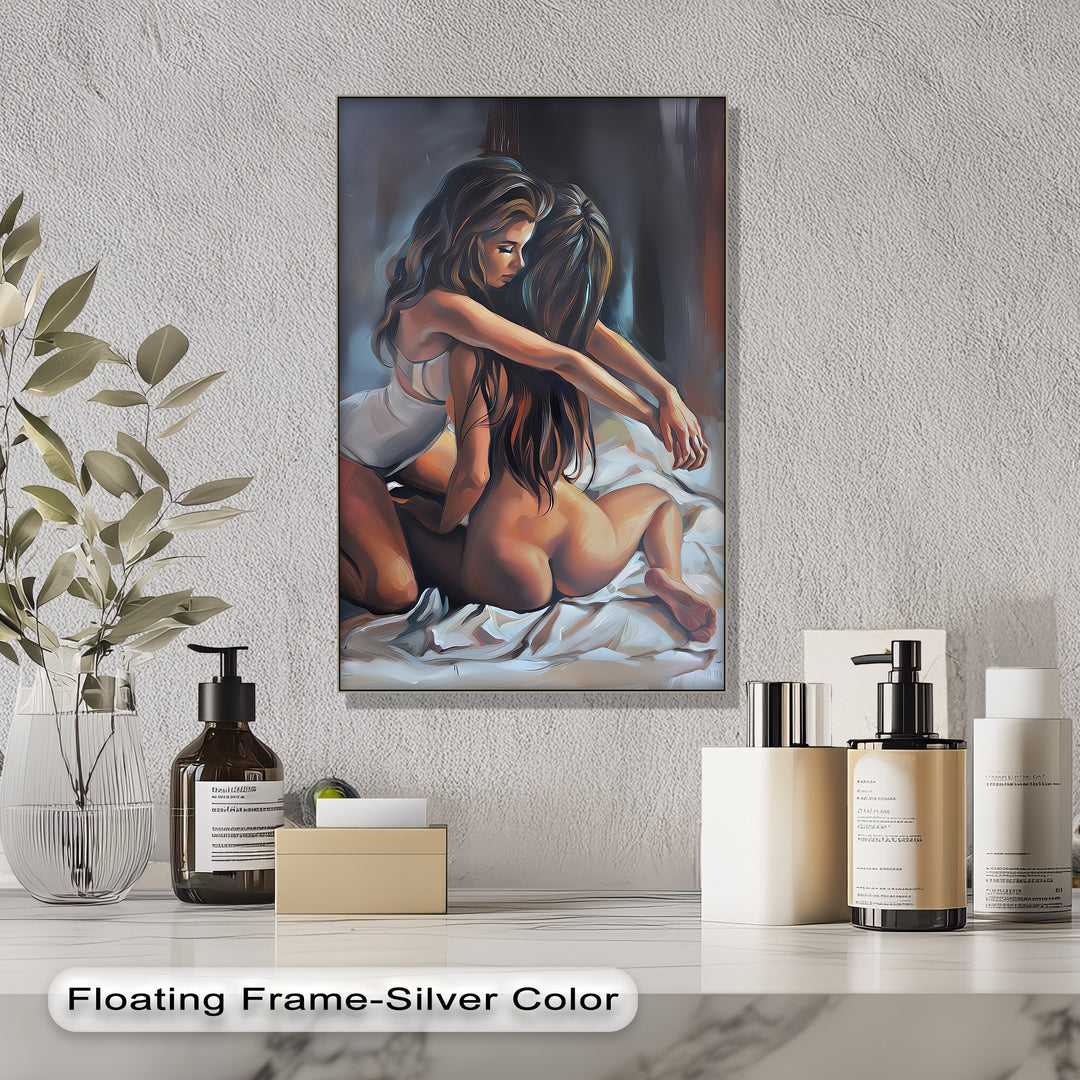romantic luxury erotic canvas print intimate modern interiors