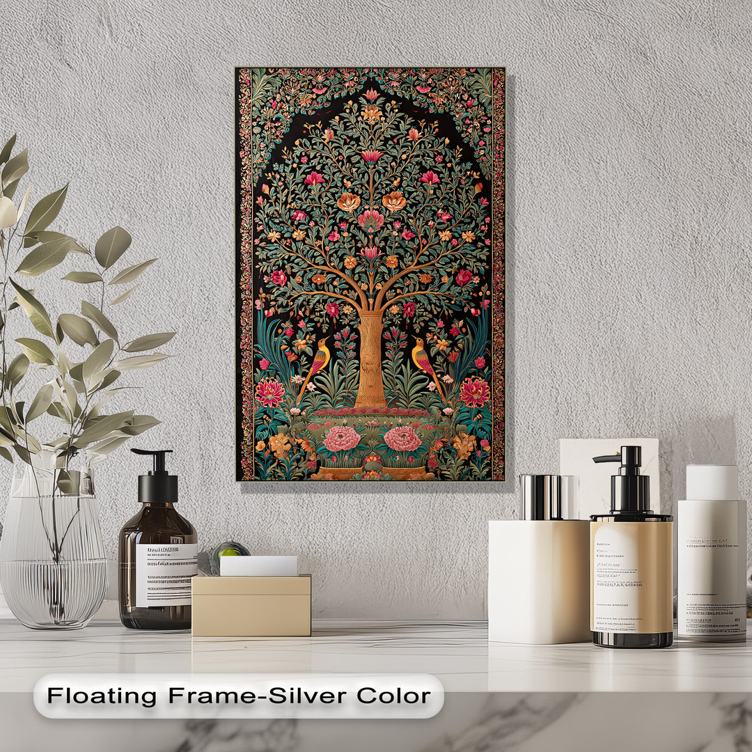 Eternal Blossom – Persian Tree of Life Canvas Print
