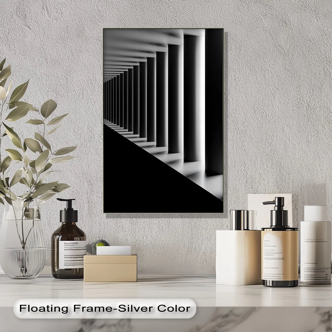 Eternal Symmetry – Monochrome Columns Canvas Prints - MyPhotoStation