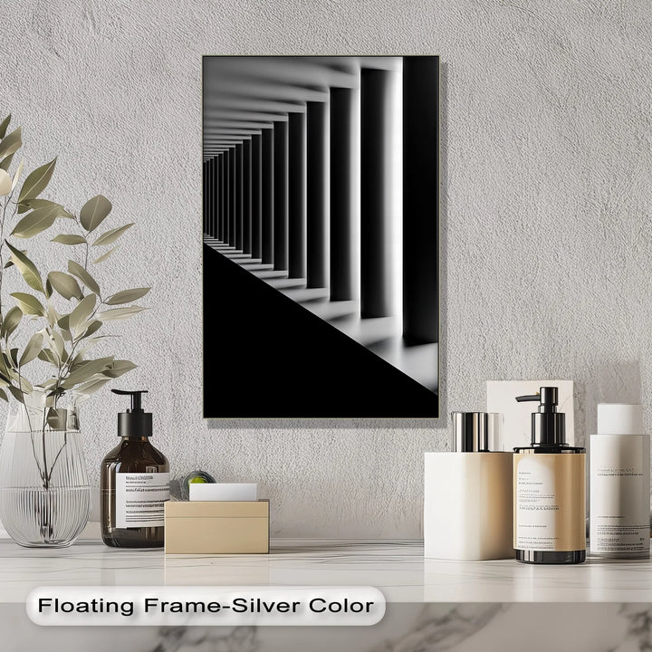 Eternal Symmetry – Monochrome Columns Canvas Prints - MyPhotoStation