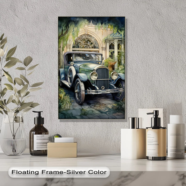 Vintage Elegance – Classic Car by Garden Villa Canvas Print - MyPhotoStation