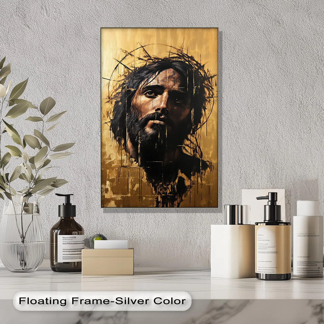 Crown of Thorns – Abstract Jesus Canvas Wall Art - MyPhotoStation