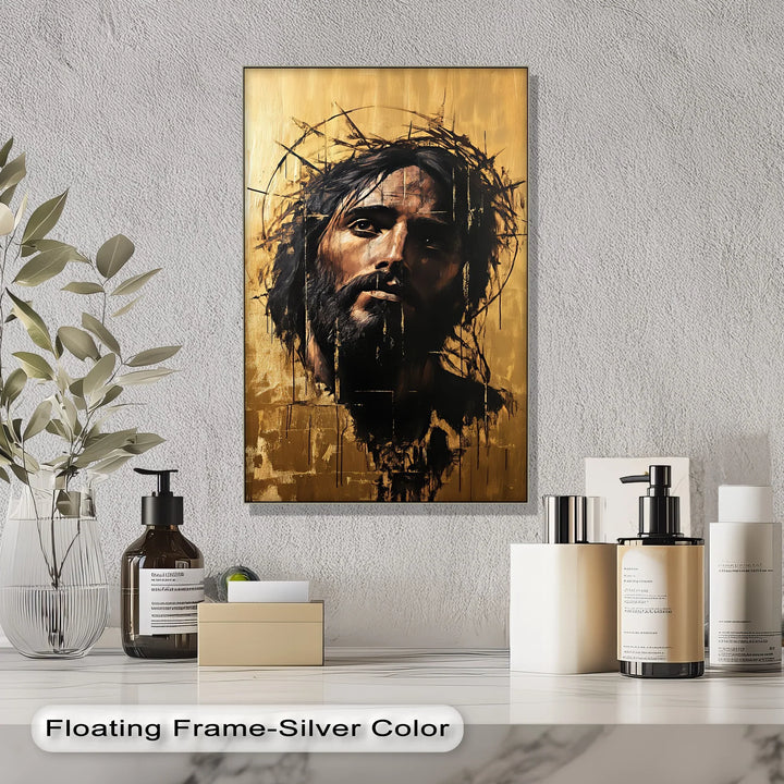 Crown of Thorns – Abstract Jesus Canvas Wall Art - MyPhotoStation