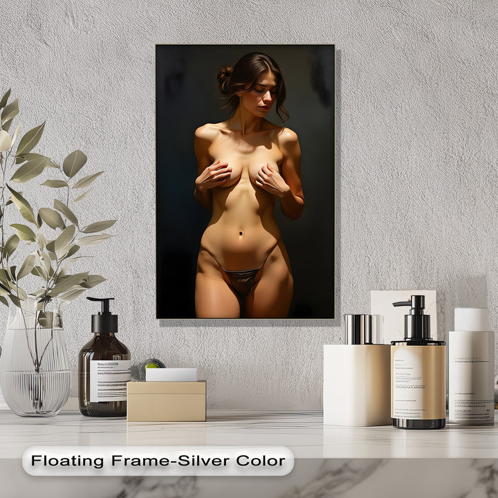 elegant artistic nude canvas print with timeless allure