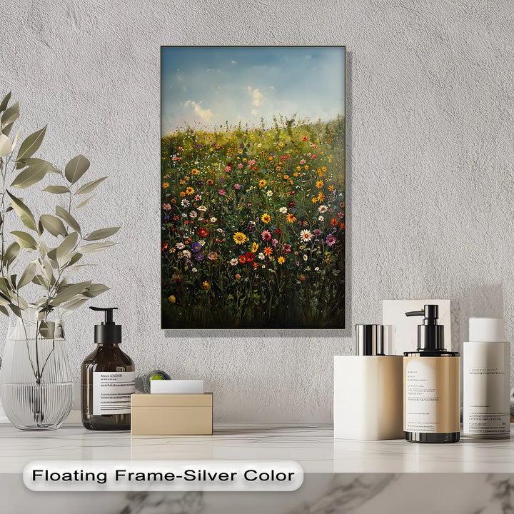 Blooming Meadow – Colorful Wildflower Field Canvas Print - MyPhotoStation