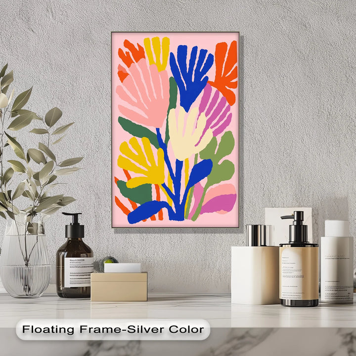 Modern Fauvist Floral Composition – Colorful Abstract Canvas Print - MyPhotoStation