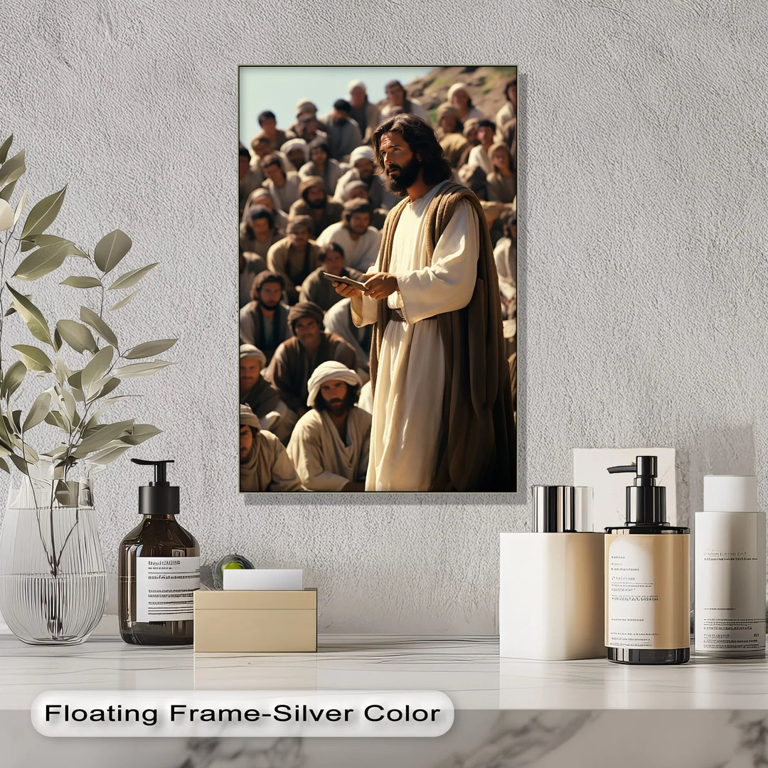 The Teacher’s Voice – Jesus Preaching to the Multitude Canvas Prints - MyPhotoStation