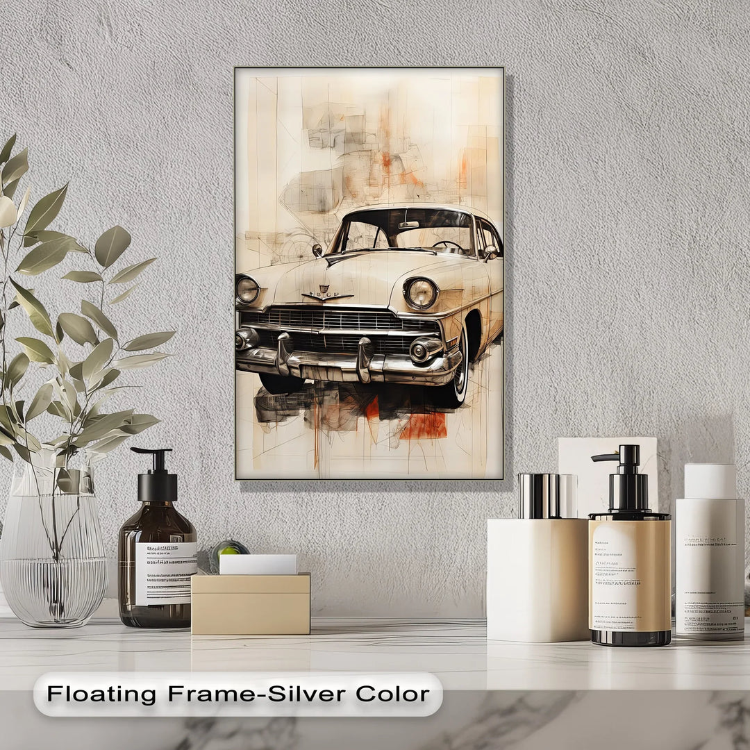Elegant Cream Cruiser – Car Canvas Print - MyPhotoStation