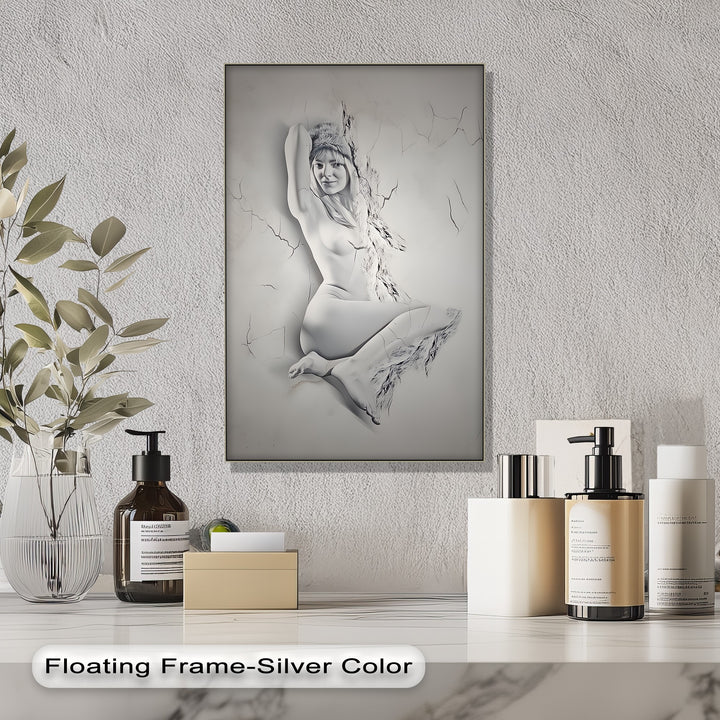 Sensual Erotic Canvas Wall Art – Modern Nude Artwork Print