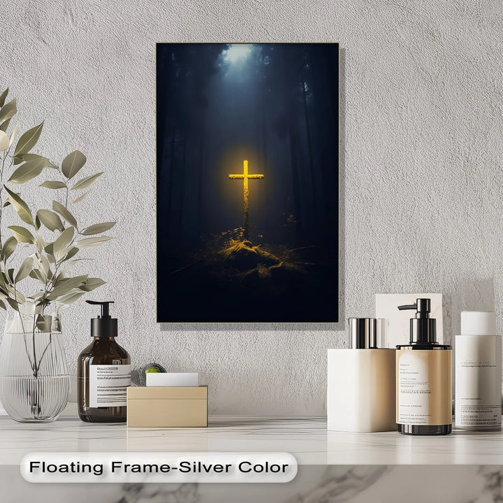 Light in the Darkness – Illuminated Cross Canvas Prints - MyPhotoStation