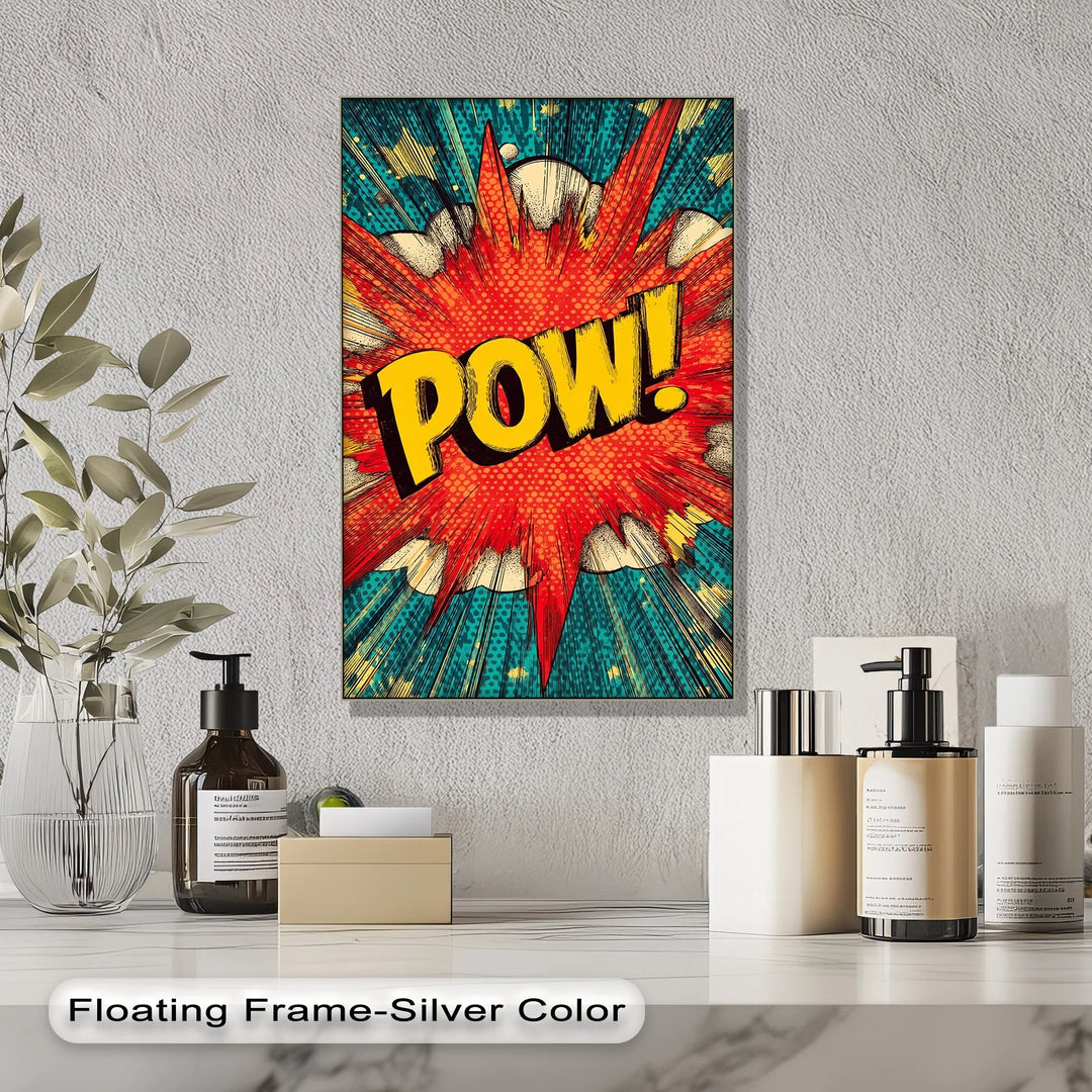 POW! – Comic Book Explosion Inspiraltional Canvas Print