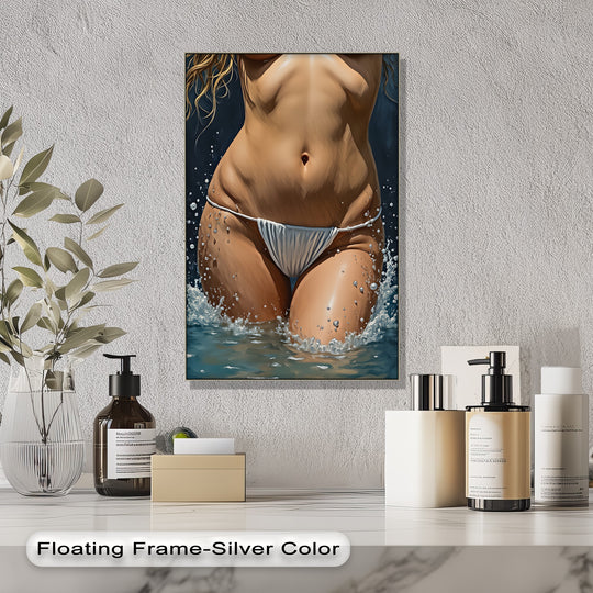 luxury erotic canvas art sensual coastal-inspired interiors