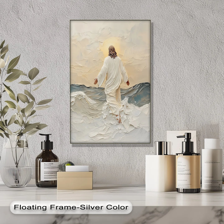 Walking on Water – Inspirational Christian Canvas Print - MyPhotoStation
