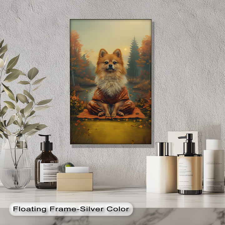 Zen Fox Pup – Autumn Forest Portrait Puppies Canvas Print