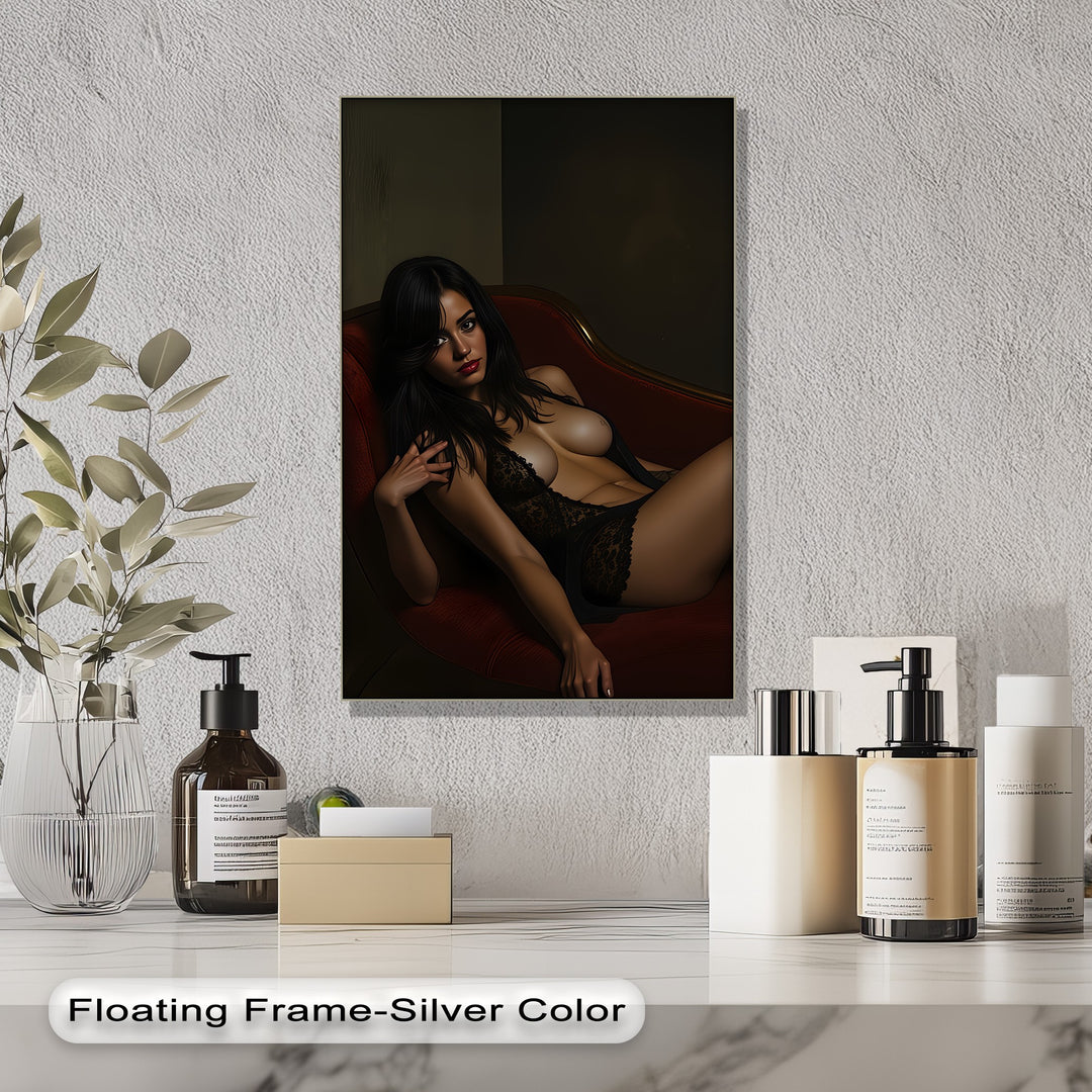 Crimson Desire – Erotic Canvas Print