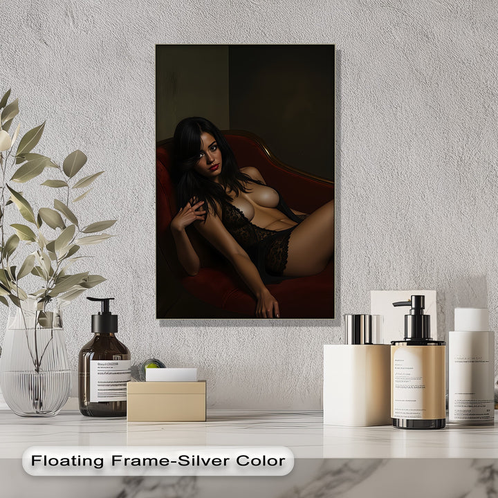 Crimson Desire – Erotic Canvas Print
