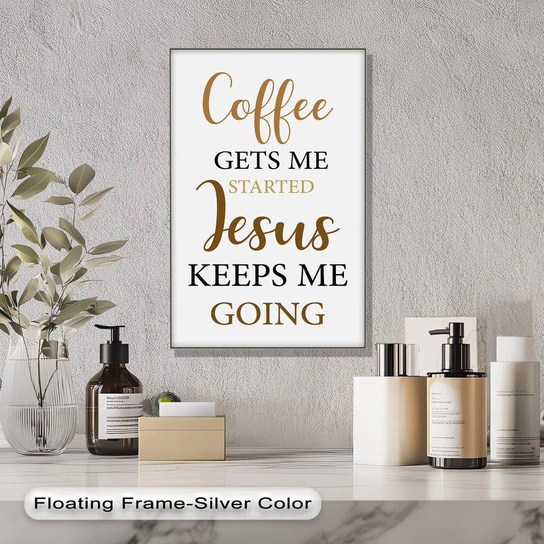 Coffee & Jesus – Faithful Morning Motivation Canvas Print - MyPhotoStation