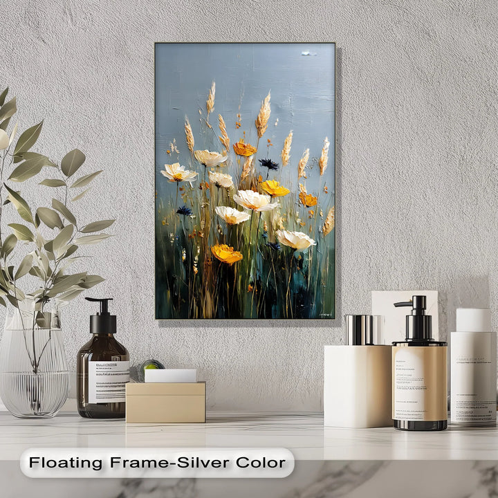 Golden Meadow Blooms – Wildflower Canvas Wall Art - MyPhotoStation