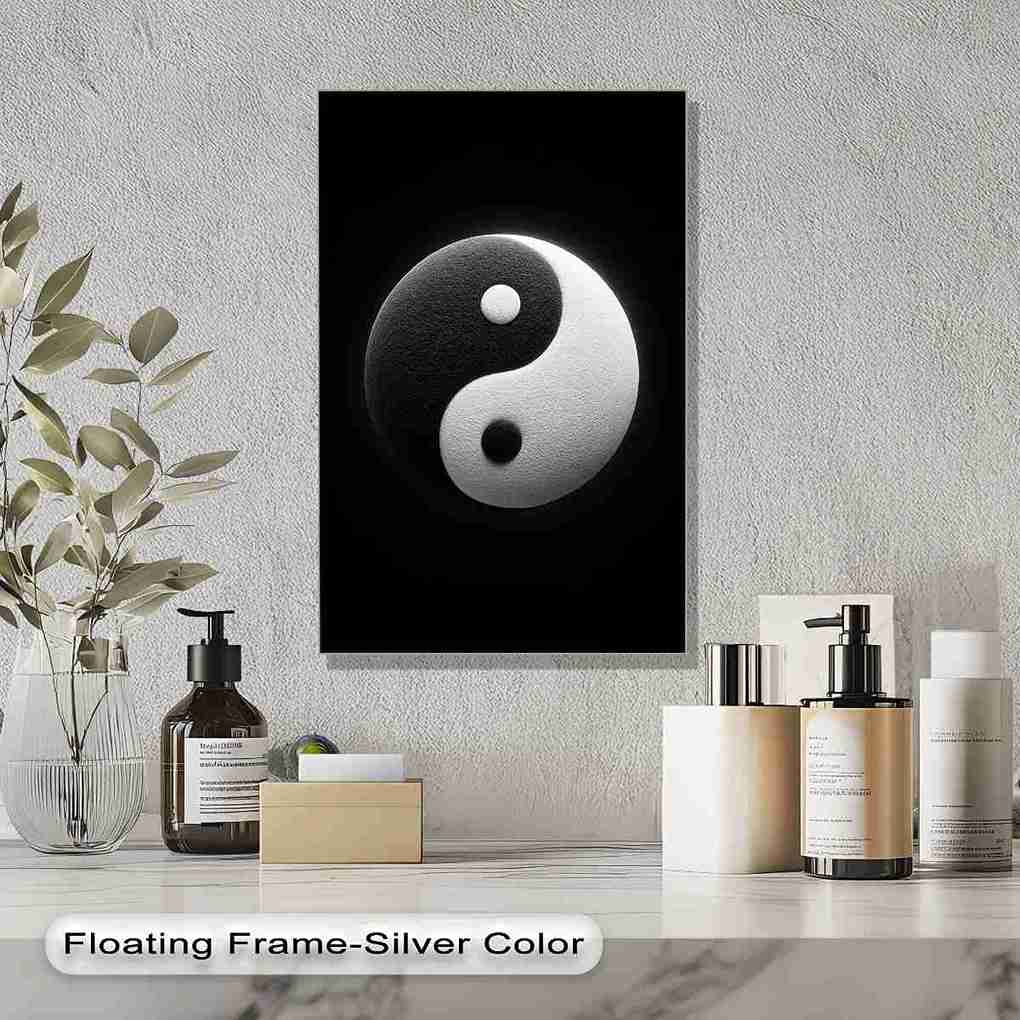 Balance Within – Yin Yang Symbol Inspirational Canvas Print