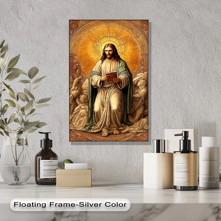 Christ in Radiant Light – Sacred Religious Canvas Print - MyPhotoStation