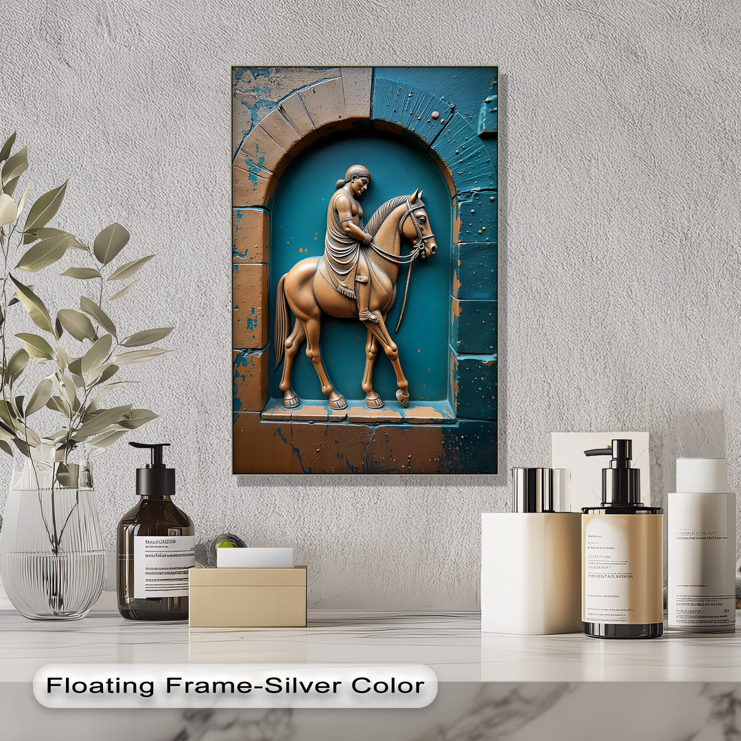 Equestrian Legacy – Ancient Relief Canvas Print