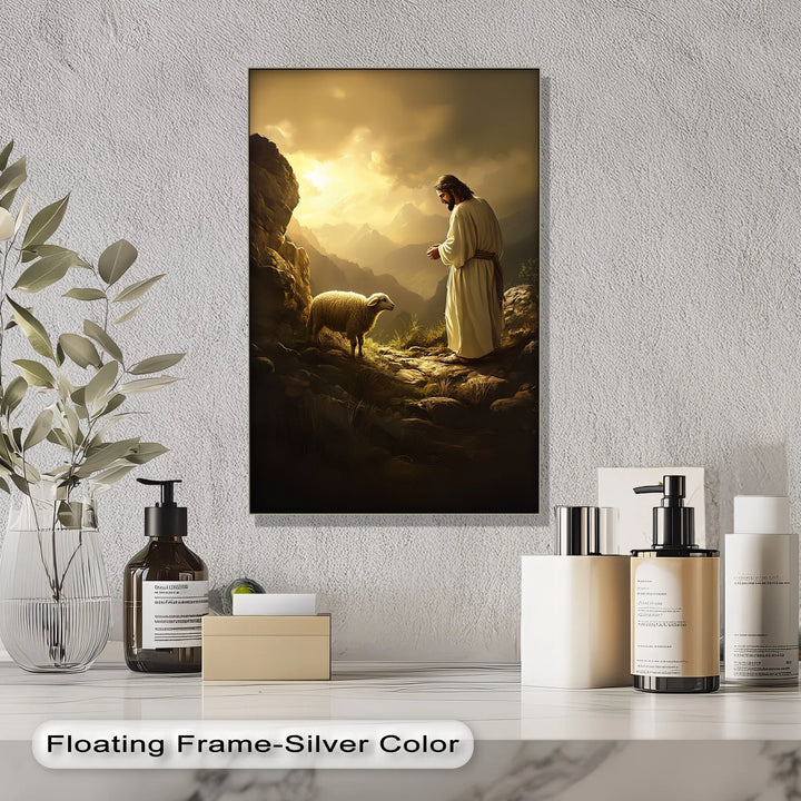 The Lost and Found – Jesus with the Lamb Canvas Print - MyPhotoStation