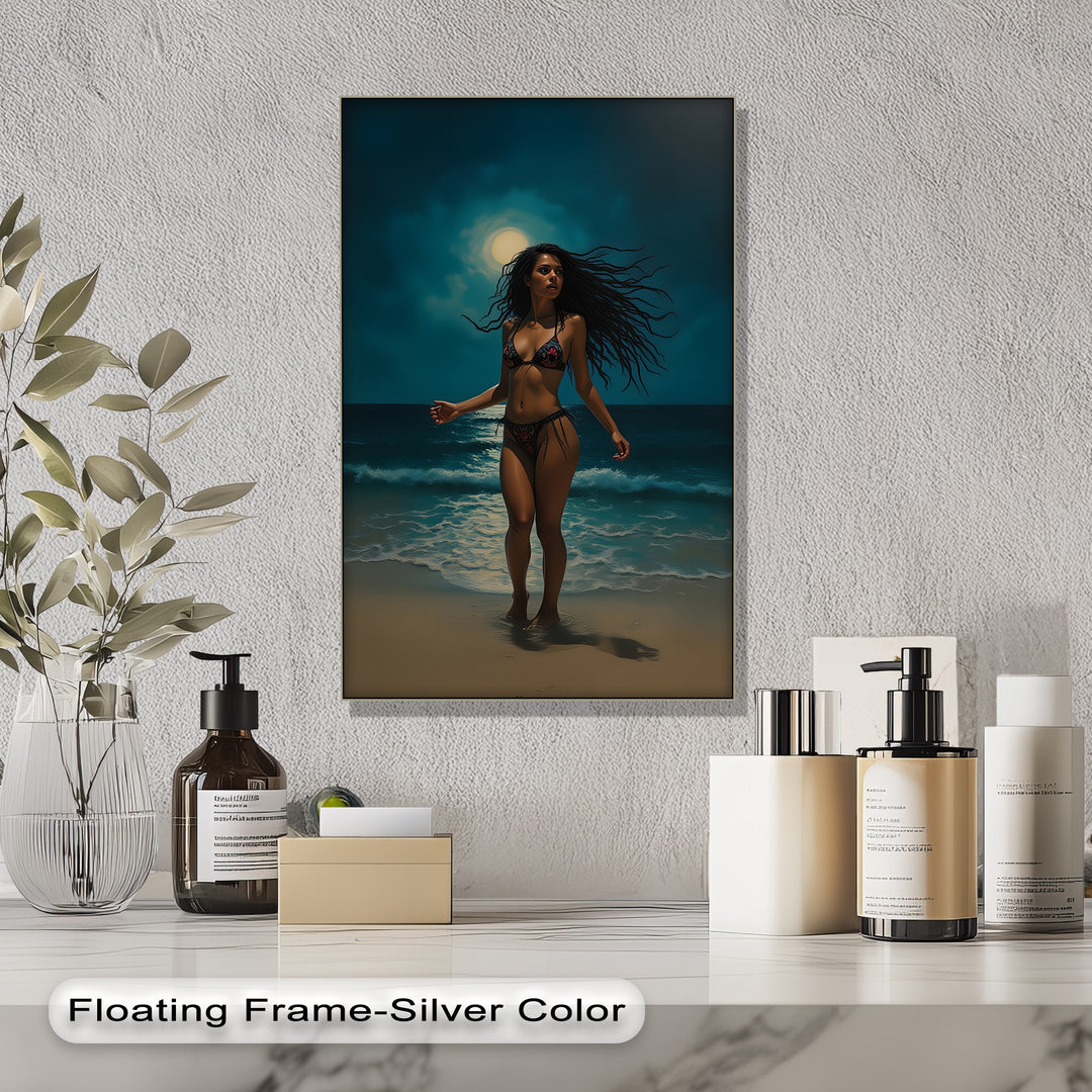 Moonlit Desire – Erotic Canvas Print