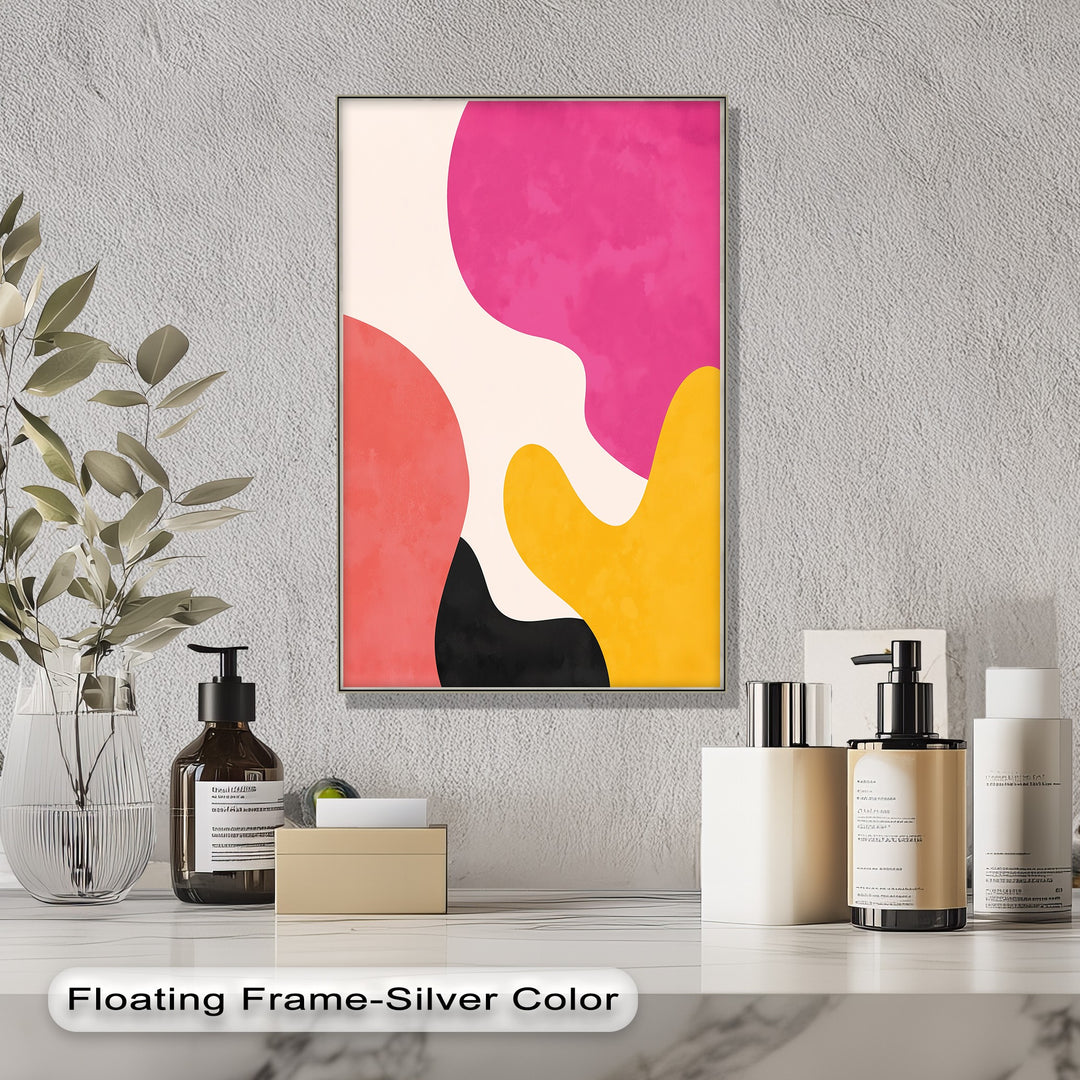 Mellow Shapes – Colorful Organic Forms Abstract Canvas Print