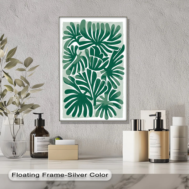 Tropical Frond Symphony – Bold Green Botanical Canvas Print - MyPhotoStation