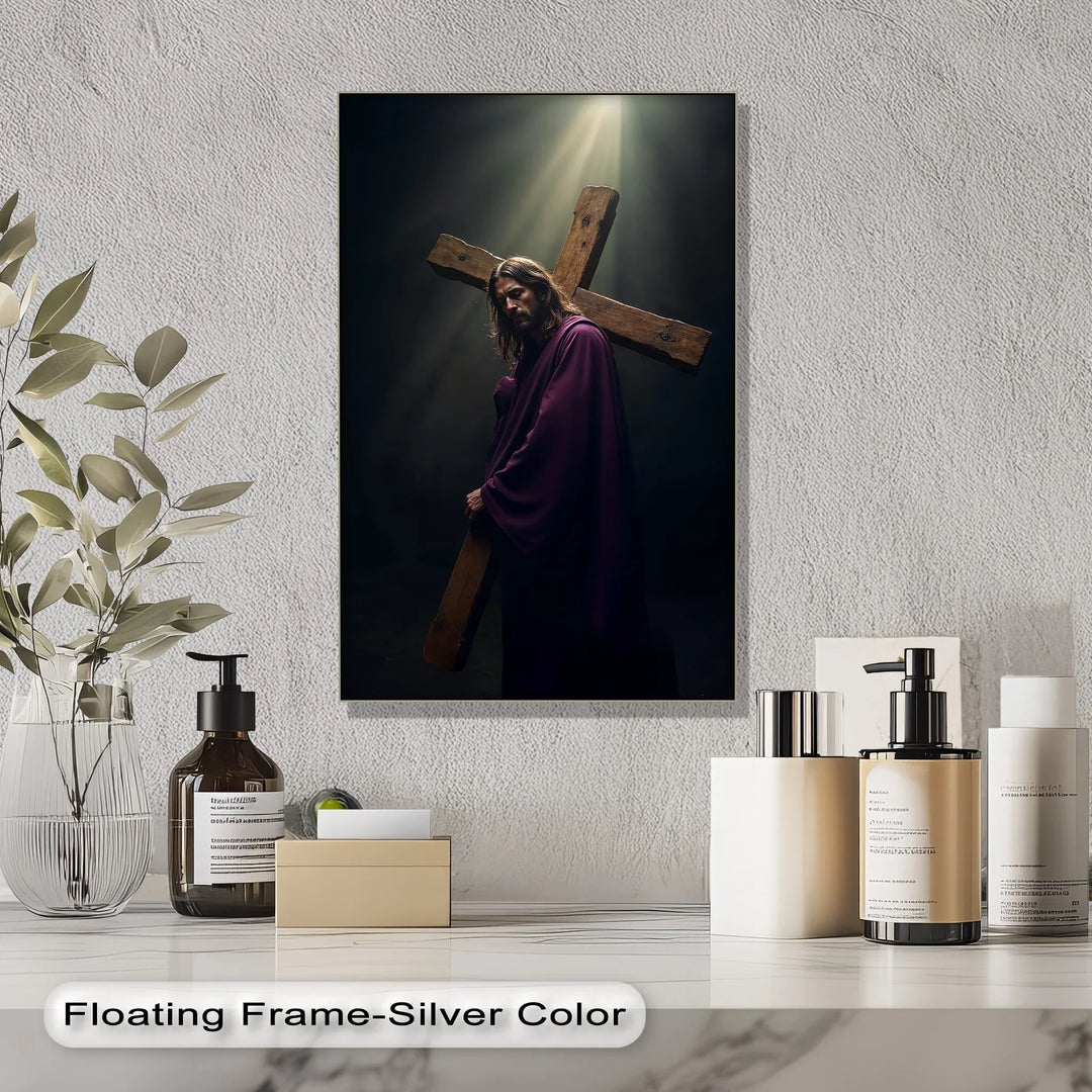 Burden of Grace – Jesus Carrying the Cross Canvas Prints - MyPhotoStation