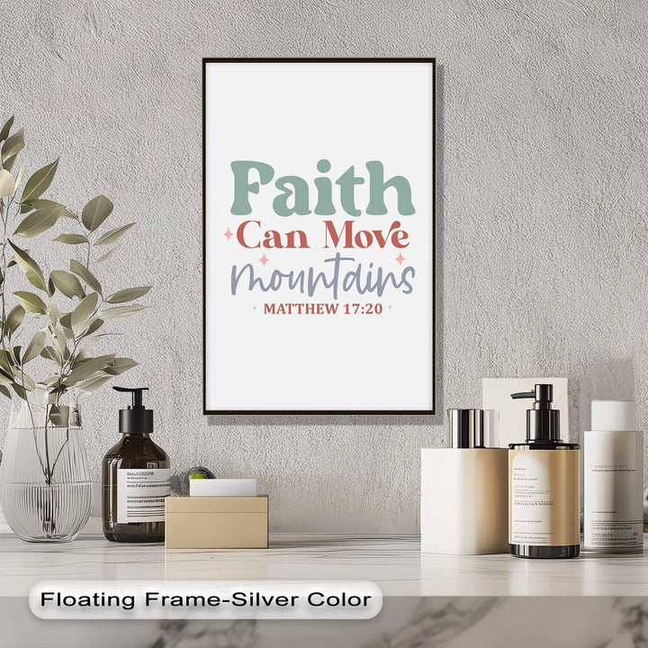 Faith Can Move Mountains – Matthew 17:20 Pastel Canvas Print - MyPhotoStation