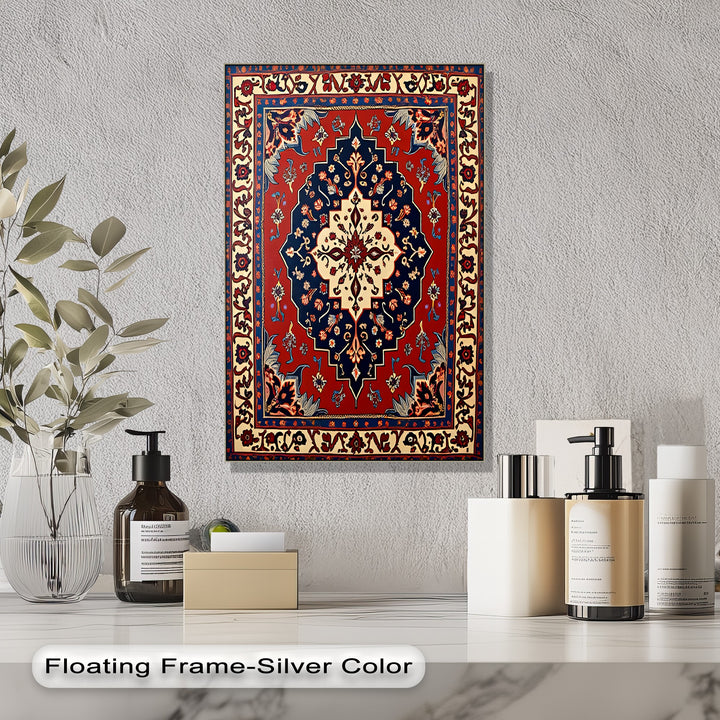 Midnight Garden Medallion – Persian Canvas Print