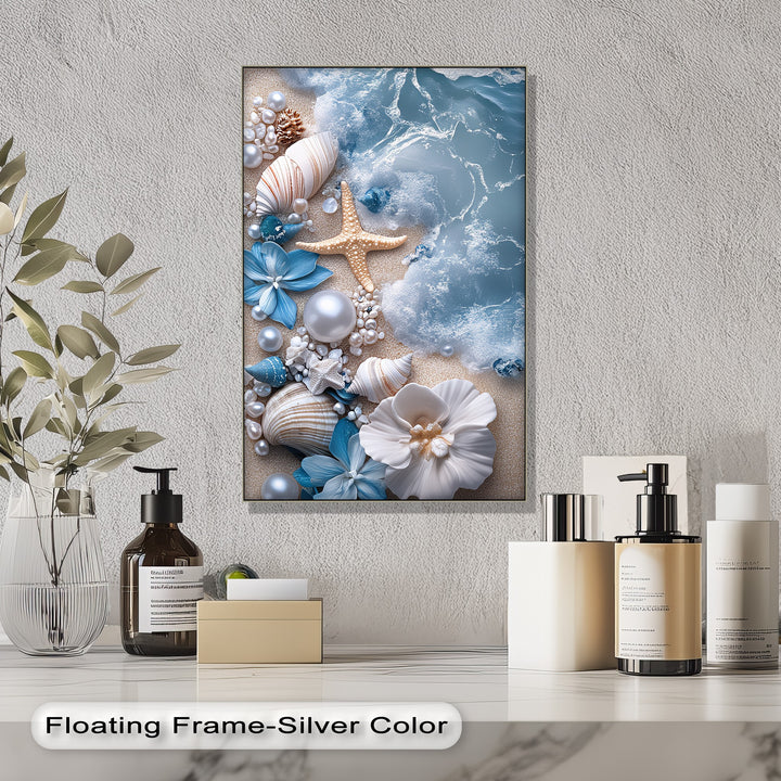 Transform your space with this dreamy beach-inspired canvas wall art.

