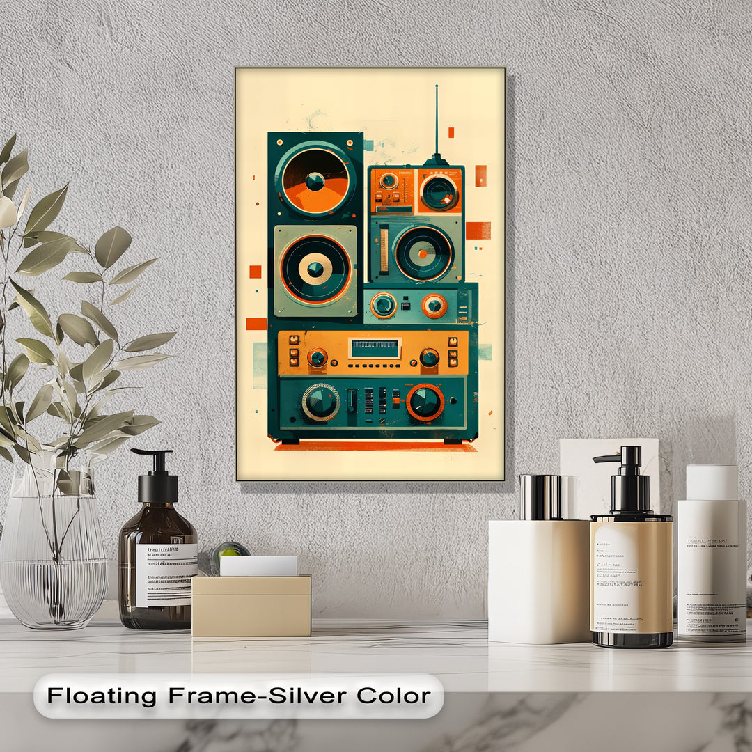 Volume Up – Retro Radio Receiver Canvas Print