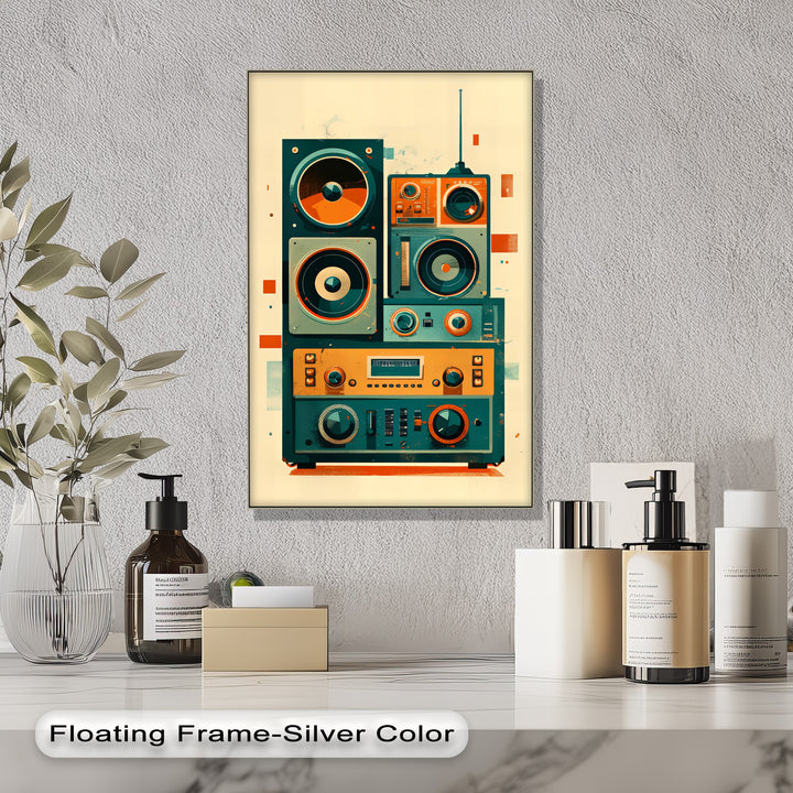 Volume Up – Retro Radio Receiver Canvas Print