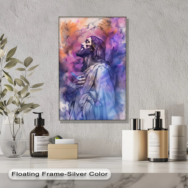 Jesus Looking to the Heavens – Jesus Canvas Print