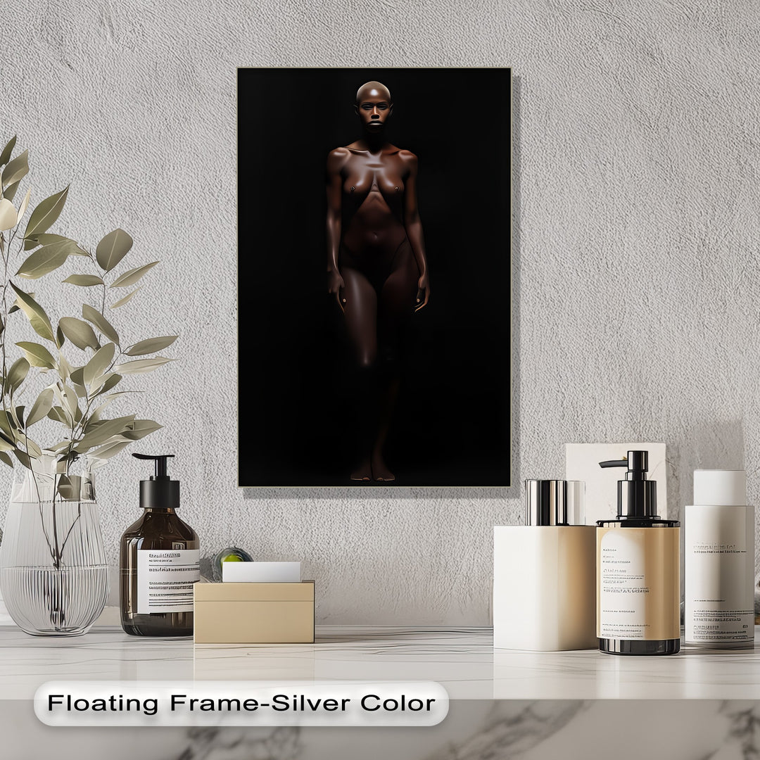 Obsidian Muse – Sexual Canvas Wall Art | Large Framed Art