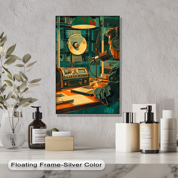 Broadcast Flow – Modern DJ Studio Canvas Print