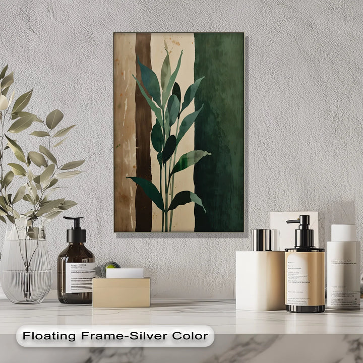 Earth Tones Foliage – Leaf Silhouette Canvas Print - MyPhotoStation