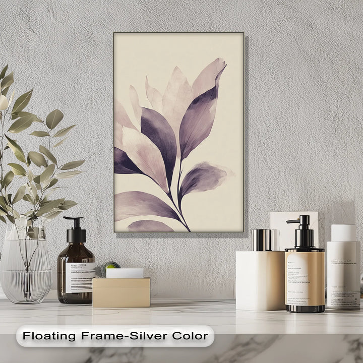Whispering Petals – Soft Mauve Botanical Canvas Print - MyPhotoStation